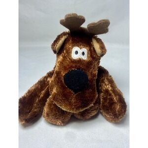 Stuffed Plush Hallmark Christmas Rodney / Riley Reindeer Striped Red Green Scarf